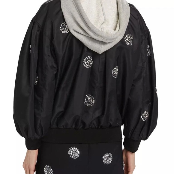 Cinq à Sept Women’s Ollie Crystal-Embellished Bomber Jacket - Picture 5 of 6
